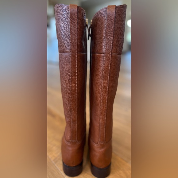 NWOT- Tory Burch Junction Boots- Brown Pebbled Leather - size 8.5M - Picture 5 of 16